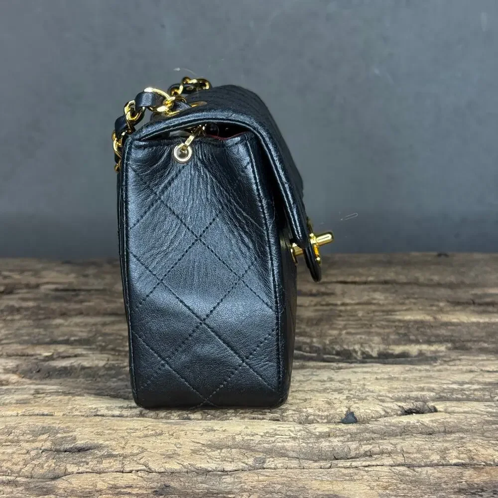 Authentic Vintage Chanel Classic Mini Flap Bag – Lambskin – Series 2 (1991-1994)